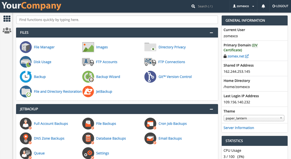 cpanel